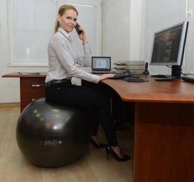 Fitlopta Gymnic Plus 65 cm - antracitová (Ledraplastic Italy) - Image 2