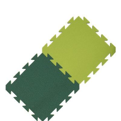 PENOVÝ KOBEREC svetlo tmavo zelený 29x29x1,2 cm