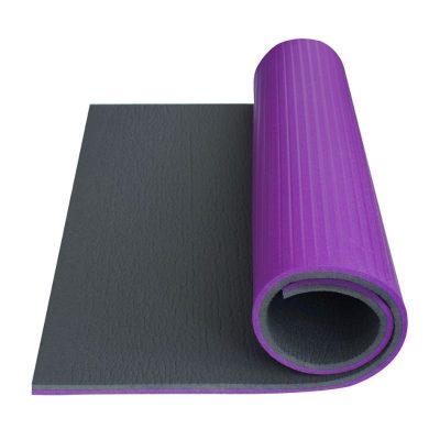 Karimatka SUPER ELASTIC 95 tmavošedá -fialová , podložka na cvičenie,karimatka na jogu