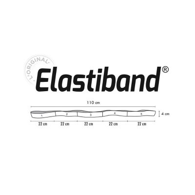 Elastiband - odporový pás 10 kg červený