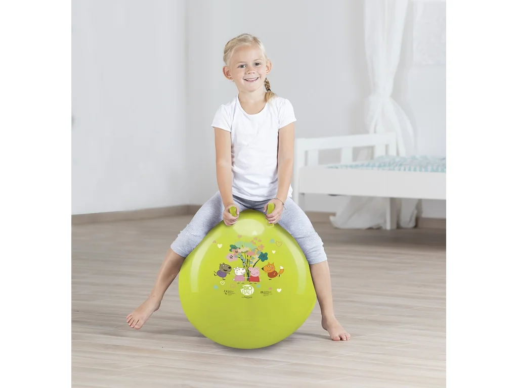 Skákacia lopta s úchytmi Peppa Pig - GYMSPORT.sk Detské hopsadlo Peppa Pig s dvoma úchytmi