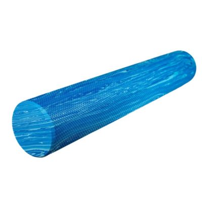 Pilates valec 90 x 15 cm modrý mramor
