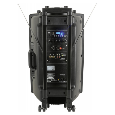QTX QR15PABT, mobilný 15" zvukový systém MP3/BT/SD/USB/2x VHF