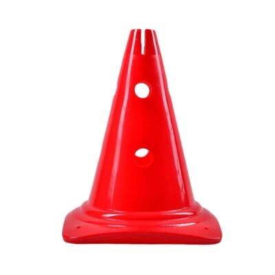 Kužel Juve PE - 30 cm s horným otvorom červený