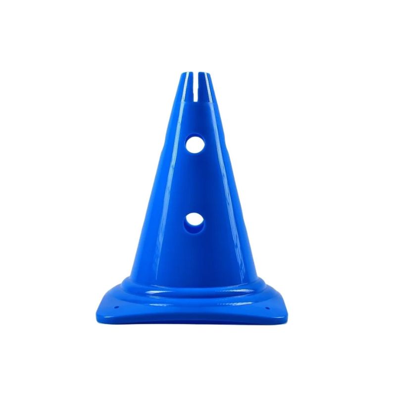 Kužel Juve PE - 30 cm s horným otvorom modrý - GYMSPORT.sk Kužel Juve PE - 30 cm s horným otvorom modrý