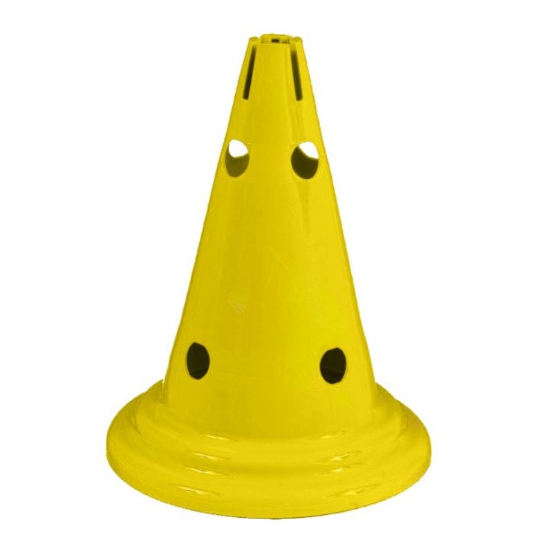 Kužel Juve PE - 30 cm s horným otvorom žltý - GYMSPORT.sk Kužel Juve PE - 30 cm s horným otvorom žltý